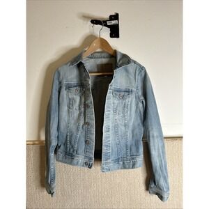 AG Adriano Goldschmied Women's S The Essential Slim Denim Jacket Light Denim